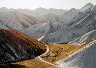 Winter Light fine art landscape photograph, Lindis Pass, New Zealand by Emma Willetts