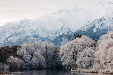 Sailors Cutting Hoar Frost fine art landscape photograph, Waitaki, New Zealand by Emma Willetts