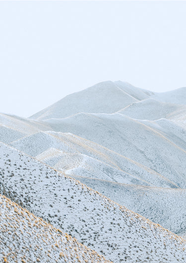 photo print of the Lindis Pass in Winter