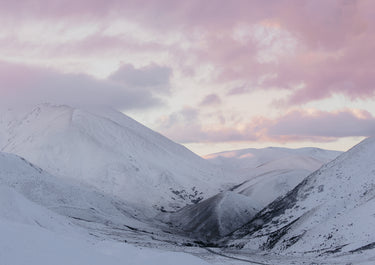 Winter Sunset | Lindis Pass fine art landscape photograph, Lindis Pass, New Zealand by Emma Willetts