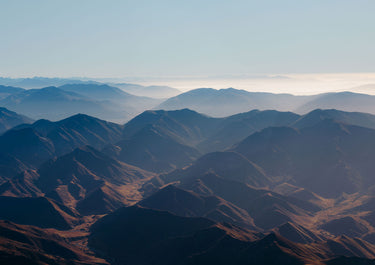 Aerial photo print of the Lindis Pass New Zealand