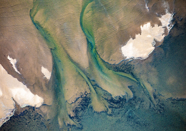 aerial photograph of wainui bay abel tasman new zealand