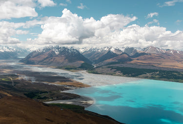 Perspective fine art landscape photograph, Mackenzie Country, New Zealand by Emma Willetts