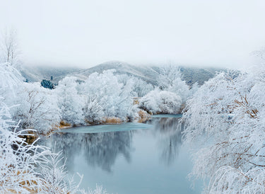 Kellands Pond Hoar Frost fine art landscape photograph by Emma Willetts