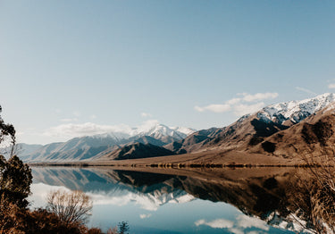 Benmore Reflections fine art landscape photograph, Waitaki, New Zealand by Emma Willetts