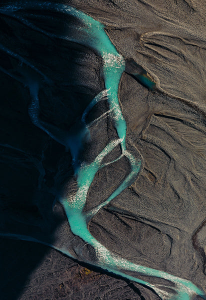 'Shimmer' Photographic Print, Rakaia River NZ