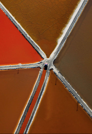 Geometric Salt fine art landscape photograph, Marlborough, New Zealand by Emma Willetts