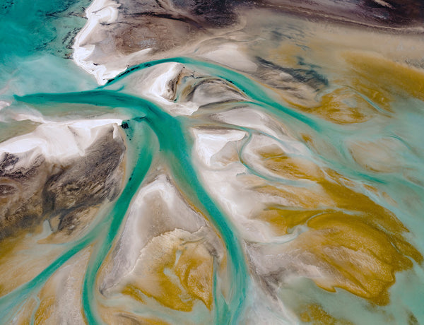 aerial photo print of Shark Bay Western Australia
