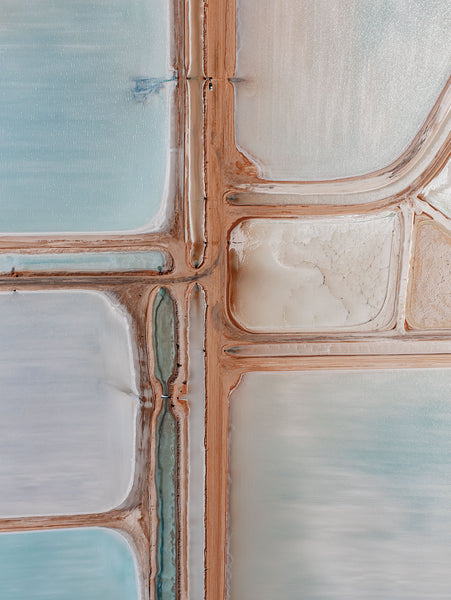 'Salt Pond Geometry' Photographic Print, Useless Loop Western Australia