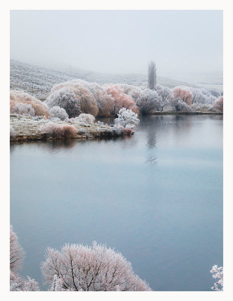 'Benmore Hoar Frost 2024' Lake Benmore New Zealand