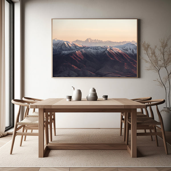 'Kirkliston Range Mt Cook' Photographic Print, Kurow New Zealand