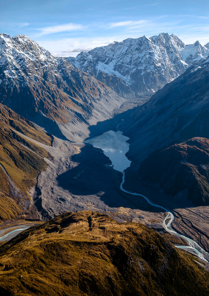 Ramsay Glacier | Rakaia Headwaters fine art landscape photograph, Canterbury, New Zealand by Emma Willetts