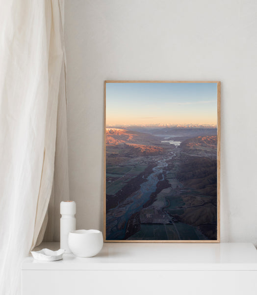 'Waitaki Valley Sunrise' Photographic Print, Kurow New Zealand