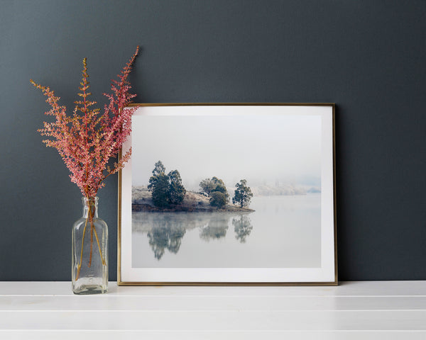 'Be Still' Photographic Print, Lake Benmore, New Zealand