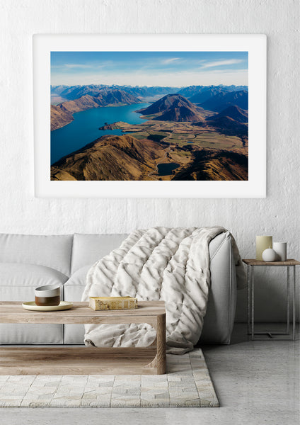 'Lake Coleridge' Photographic Print, Rakaia New Zealand