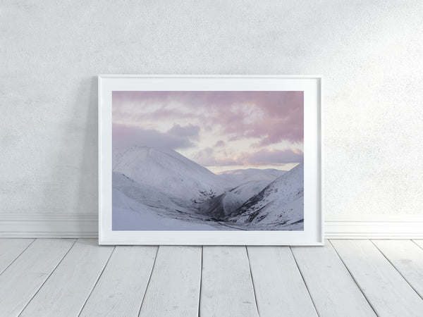 'In the Pink' Photographic Print, Lindis Pass New Zealand