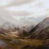 Photographic print of the Lindis Pass in New Zealand's South island