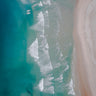 aerial photographic print of Allans beach, Dunedin New Zealand