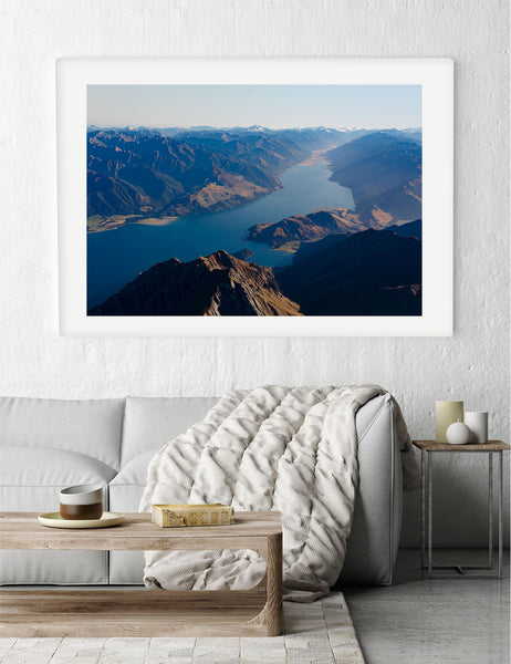 'Lake Hawea' Photographic Print, Wanaka New Zealand
