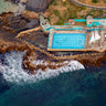 aerial photo of saint clair salt water swimming pool Dunedin New Zealand